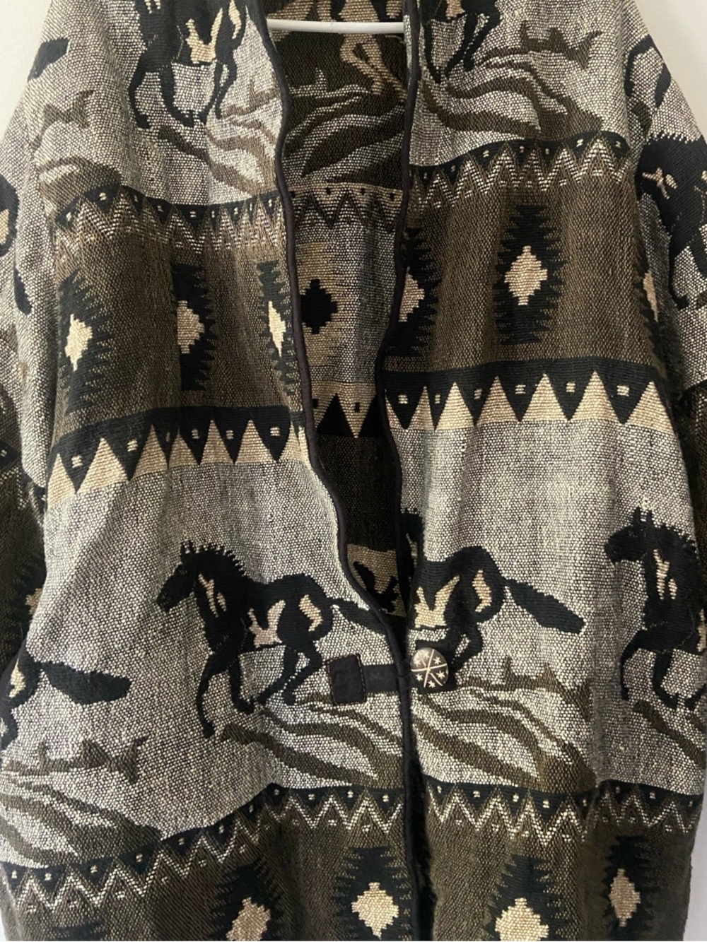 K•E•R•E•N Hart Tapestry Jacket Blazer Button Detail Equestrian Western Plus 2X - Picture 3 of 10